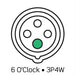 Leviton 30A/32A 380-415V 3-Phase 3-Pole 4-Wire LEV Series North American-Rated Pin And Sleeve Receptacle Industrial Grade Watertight Red (430R6WLEV)