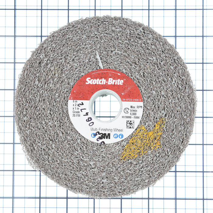 3M - 13178 Scotch-Brite Multi-Finishing Wheel Mu-WL 2S Fine 6 Inch X 2 Inch X 1 Inch (7000028446)