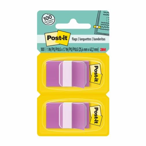 3M - 69091 Post-It Flags 680-Pu2 1 Inch X 1.7 Inch 2.54 Cm X 4.31 Cm Purple (7000052455)