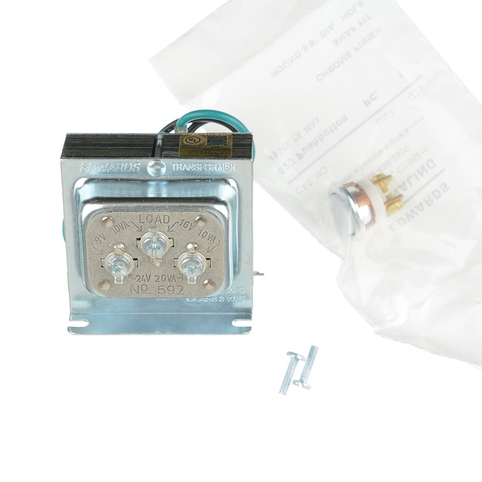 Edwards Signaling Hotel Room Annunciator Kit Consists Of 6536G-G5 Horn/Strobe 620 Push Button 147-10 Mounting Plate And 592 Transformer (7005G-G5)