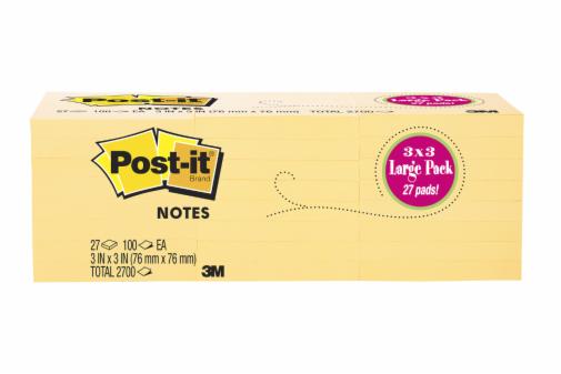 3M - 90996 Post-It Notes 654-2700-Yw (7010371311)