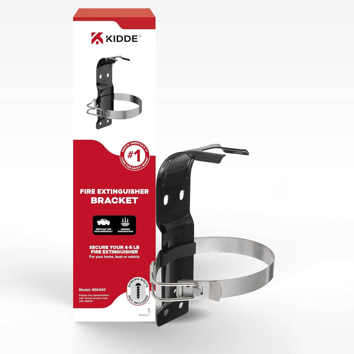 Kidde AD-5 Metal Single Strap Bracket Kidde Rechargeable 5 Pound Fits--Pro 4 TCM|21005779|Pro 5 TCM|466112|Pro 5 TCM-VB|466112-01|21006204 (466400)