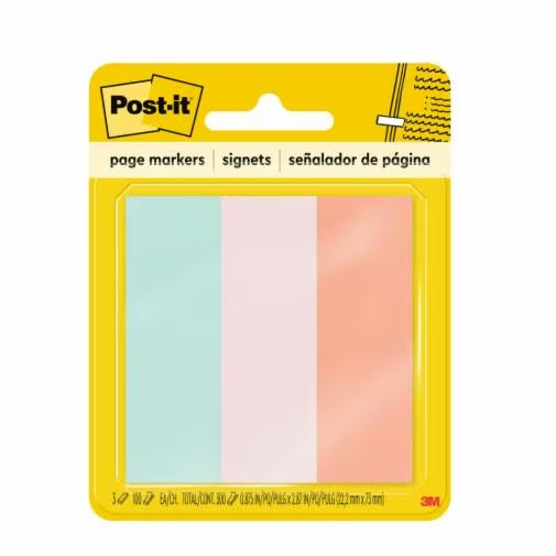 3M - 56903 Post-It Page Markers 5487 7/8 Inch X 2-7/8 Inch Neon (7100034056)
