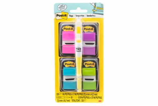 3M - 52281 Post-It Flags 680-Ppbgva 1 Inch X 1.7 Inch 254 Mm X 432 Mm Assorted (7100046821)