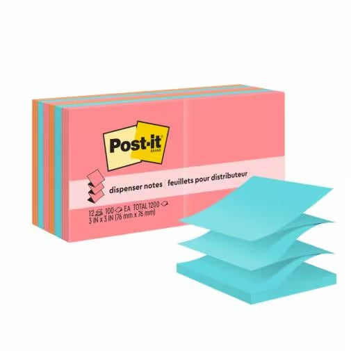 3M - 52740 Post-It Pop-Up Notes R330-12An 3 Inch X 3 Cape Town Collection (7100050922)