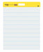 3M - 34087 Post-It Self-Stick Wall Pad 566Prl 20 Inch X 23 Inch 508 Cm X 584 Cm Primary Ruled (7100177058)