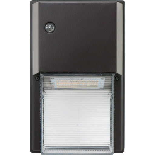MORRIS LED Mini Wall Pack Wattage/CCT Selectable 13W/20W/26W 3000K/4000K/5000K PC Bronze (71423C)