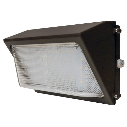 MORRIS 14 Inch Medium LED Wall Pack 120W 5000K 14764Lm 120-277V Bronze With Photocontrol (71472D)