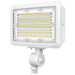 MORRIS LED Small Flood Wattage/CCT Selectable 40W/50W/60W 3000K/4000K/5000K 120-277V 0-10V Dimming White With Photocontrol (71823B)