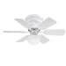 Westinghouse 30 Inch Ceiling Fan White Finish Reversible Blades White/White Washed Pine Opal Mushroom Glass (7230800)