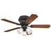 Westinghouse 42 Inch Ceiling Fan Oil Rubbed Bronze Finish Reversible Blades Dark Cherry/Walnut Frosted Glass (7231300)