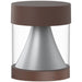 MORRIS Round LED Bollard Flat Top Wattage/CCT Selectable 14W/19W/24W 3000K/4000K/5000K 120-277V Bronze (72313A)