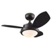 Westinghouse 30 Inch Ceiling Fan Espresso Finish Reversible Blades Espresso/Dark Cherry Opal Frosted Glass (7233000)