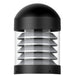 MORRIS LED Bollard Louvered Dome Top Wattage/CCT Selectable 12W/16W/22W 3000K/4000K/5000K 2923Lm 120-277V Black (72332)