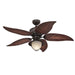 Westinghouse 48 Inch Ceiling Fan Oil Rubbed Bronze Finish Mahogany ABS Blades Yellow Alabaster Glass (7236200)