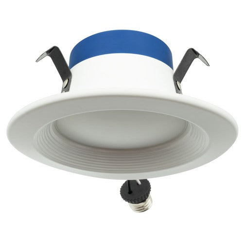 MORRIS 4 Inch LED Retrofit Downlight CCT Selectable 2700K/3000K/3500K/4000K/5000K 10W 120V Baffle White (72761B)