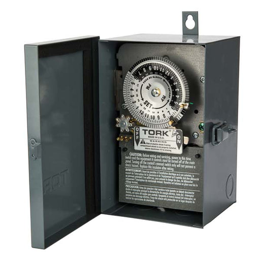 Tork 24 Hour Skip A Day Time Switch 40A 120V 3PST Indoor/Outdoor Metal Enclosure (7300)