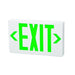 MORRIS Green LED White Housing Exit Sign RC Self-Diagnostic (73518)