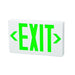 MORRIS Green LED White Remote Exit Sign (73024)