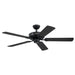 Westinghouse 52 Inch Black Ceiling Fan With Black Blades (7303800)