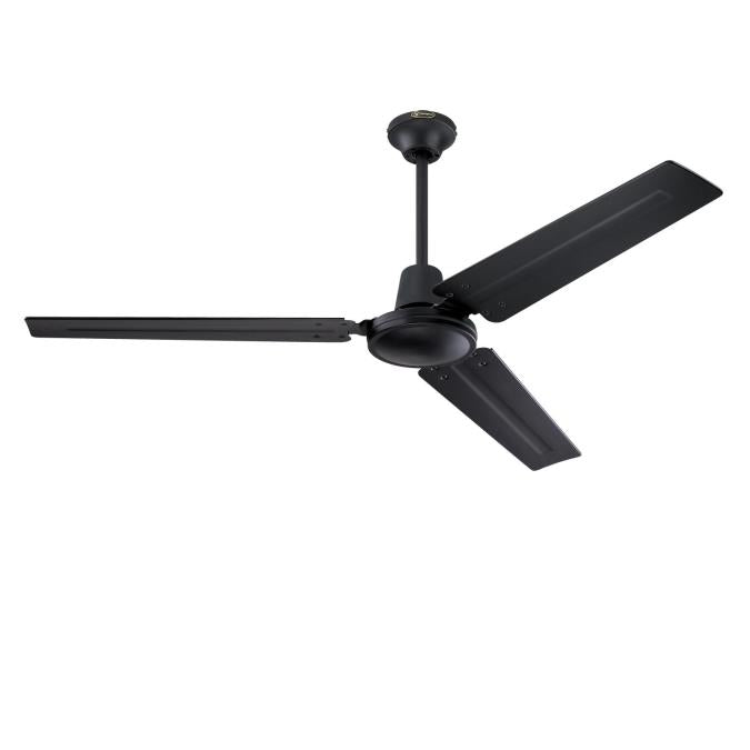 Westinghouse 56 Inch Ceiling Fan Matte Black Finish Matte Black Steel Blades (73135LE)