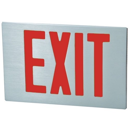 MORRIS Extra Plate Red Letter Brushed Aluminum (73380)