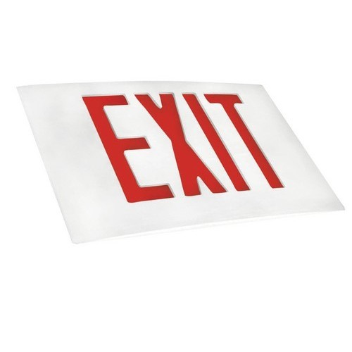 MORRIS Extra Plate Red Letter White Face Aluminum (73382)