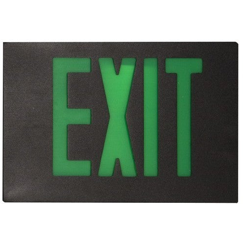 MORRIS Extra Plate Green Letter Black Face Aluminum (73384)