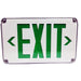 MORRIS Wet Location Green LED Exit Sign Light (73453)
