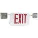 MORRIS Red LED White Combination Exit/Emergency Light Self-Diagnostic (73470)