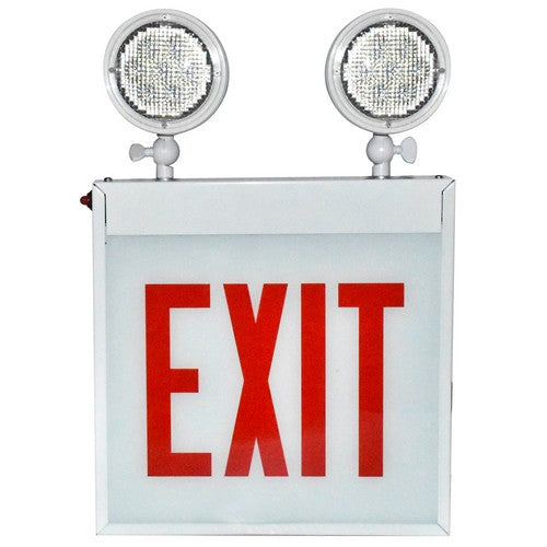 MORRIS Chicago Code Combination Exit/Emergency Light Battery Backup Single Face (73613)
