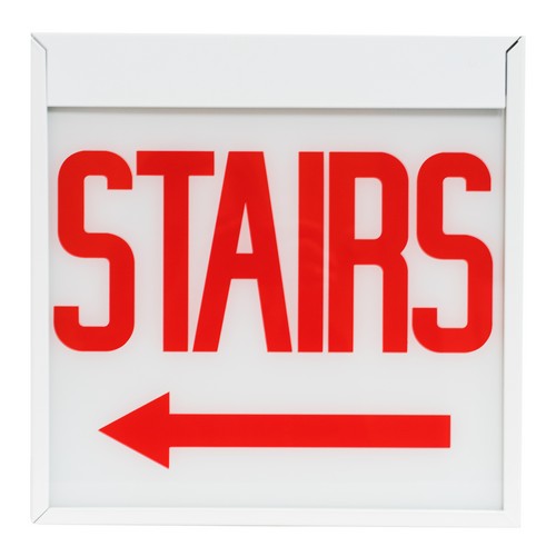 MORRIS Chicago Code Glass Panels Stairs Left Arrow (73622)