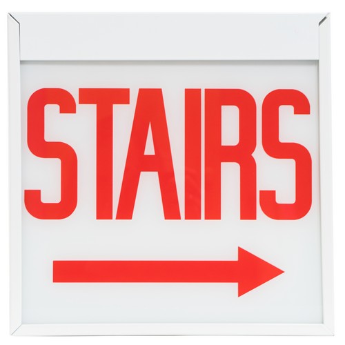 MORRIS Chicago Code Glass Panels Stairs Right Arrow (73623)