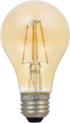 Sylvania LED6.5A19DIM822VING3RP LED A19 6.5W Dimmable 80 CRI 650Lm 2175K 15000 Life Amber Finish (75349)