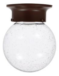Sylvania GLOBEFLUSH/120/68SG/BL/VID Globe Flush Mount 1 LED ST19 800Lm Filament Lamp Included (75514)