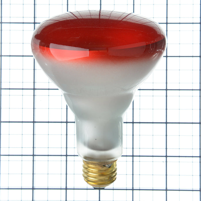 SATCO/NUVO 75BR30/R 75W BR30 Incandescent Red 2000 Hours Medium Base 130V (S3240)