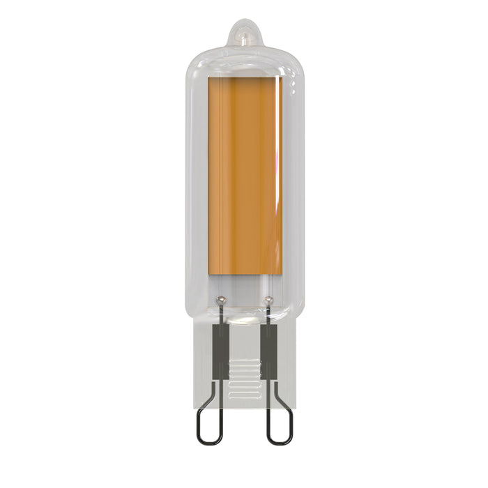 Bulbrite LED3G9/27K/W/D 3.5W LED Wafer Clear T5 Glass Bulb 2700K 120V G9 Base Dimmable (770597)