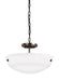 Generation Lighting Kerrville Two Light Semi-Flush Convertible Pendant (7715202-710)