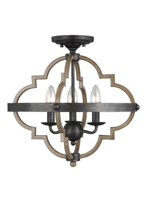 Generation Lighting Socorro Three Light Semi-Flush Mount (7724903-846)