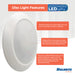 Bulbrite LED Round Disc Light