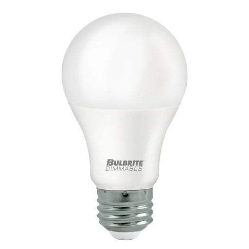 Bulbrite LED9A19/PF60W/927/D/2/1P 9W LED A19 Bulb E26 Base 800Lm 2700K 90 CRI 120V Dimmable Frost (774262)