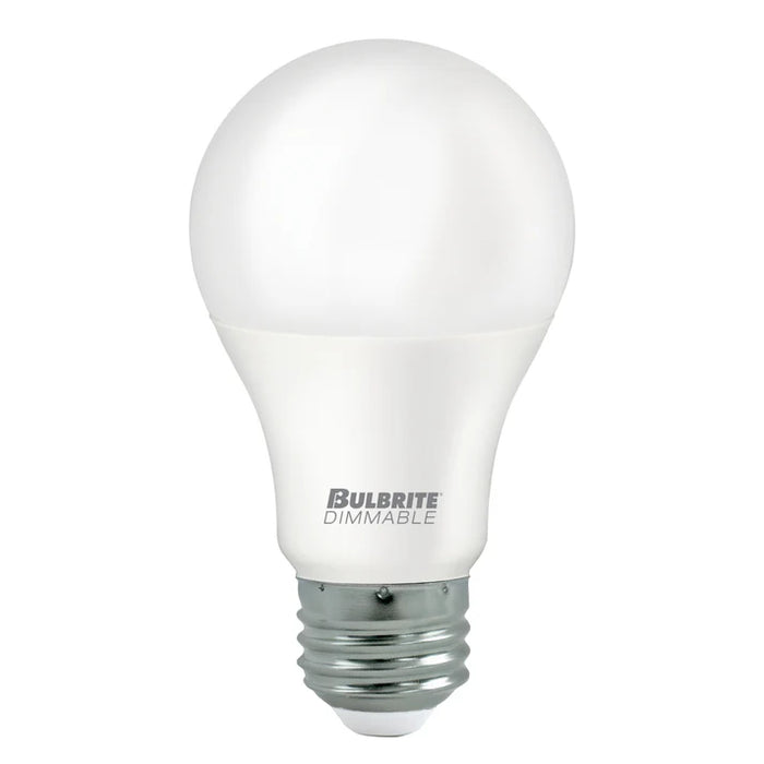 Bulbrite LED9A19/PF60W/927/D/2/1P 9W LED A19 Bulb E26 Base 800Lm 2700K 90 CRI 120V Dimmable Frost (774262)
