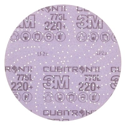 3M - 64271 Cubitron II Hookit Clean Sanding Film Disc 775L 220 Plus 6 Inch Die 600Lg (7100064271)
