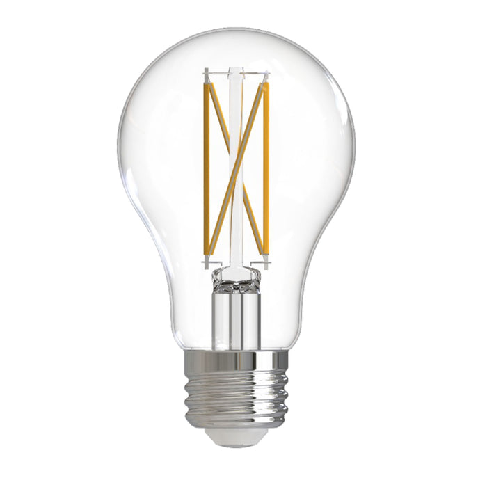 Bulbrite LED7A19/27K/FIL/D/B/2 7W LED Filament A19 Bulb 2700K 800Lm 120V Dimmable Medium E26 Base Clear (776212)