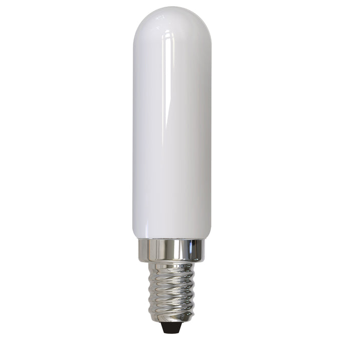Bulbrite LED4T6/27K/FIL/M/3 4.5W LED T6 2700K Filament Bulb E12 Base Milky Fully Compatible Dimming 120V (776729)