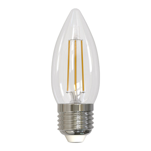 Bulbrite LED5B11/27K/FIL/E26/3 5W LED B11 2700K Filament Bulb E26 Base Fully Compatible Dimming 120V Clear (776733)