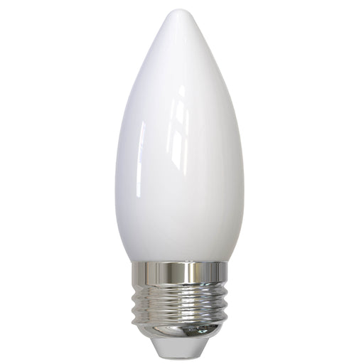 Bulbrite LED5B11/27K/FIL/M/E26/3 5.5W LED B11 2700K Filament Bulb E26 Base Milky Fully Compatible Dimming 120V (776735)