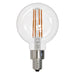 Bulbrite LED4G16/27K/FIL/4/JA8 4W LED G16 2700K Filament Bulb E12 Base Fully Compatible Dimming 120V Clear (776743)