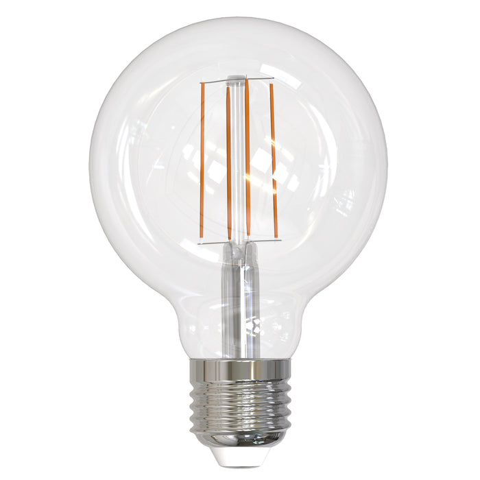 Bulbrite LED8G25/27K/FIL/4/JA8 8.5W LED G25 2700K Filament Bulb E12 Base Fully Compatible Dimming 120V Clear (776749)