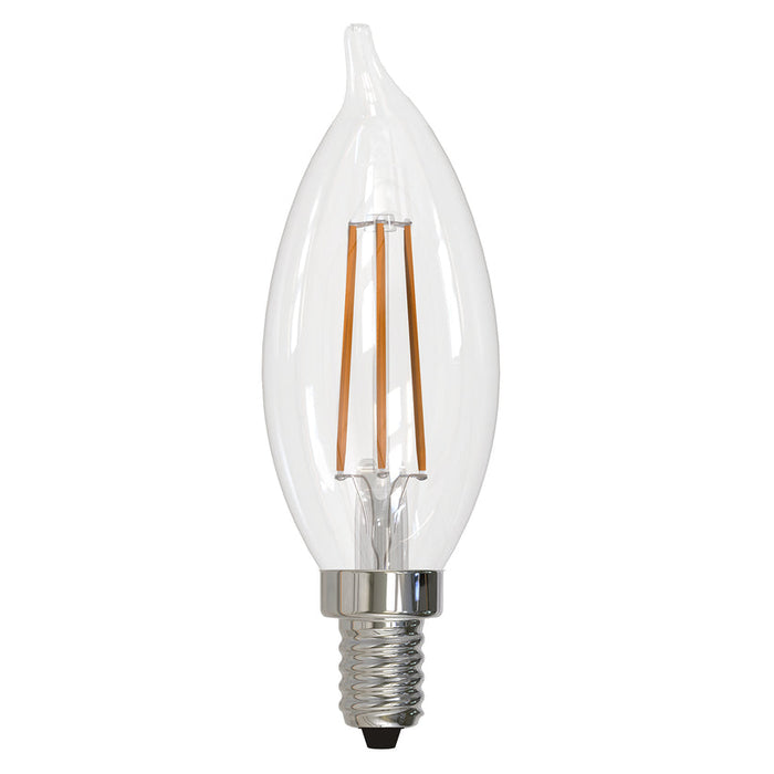 Bulbrite LED4CA10/27K/FIL/3 4.5W LED CA10 2700K Filament E12 Fully Compatible Dimming (776859)
